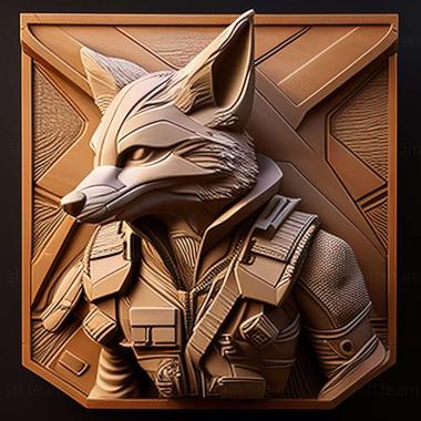 3D модель Фокс Макклауд із Star Fox (STL)